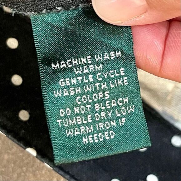 Lauren Ralph Lauren Polka Dot Pants Side Zip 10 - Picture 9 of 12